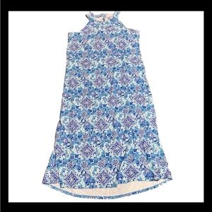 Stella Parker Blue Paisley Maxi Dress XL